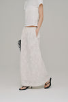 flower jacquard skirt