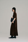 flocked tulle keyhole dress