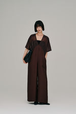 画像をギャラリービューアに読み込む, sheer yoke jumpsuit
