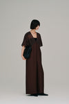 sheer yoke jumpsuit