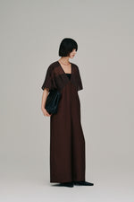 画像をギャラリービューアに読み込む, sheer yoke jumpsuit
