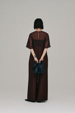 画像をギャラリービューアに読み込む, sheer yoke jumpsuit
