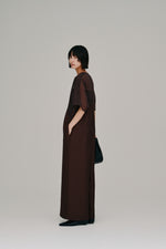 画像をギャラリービューアに読み込む, sheer yoke jumpsuit
