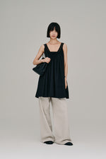 画像をギャラリービューアに読み込む, lace trim gather tunic
