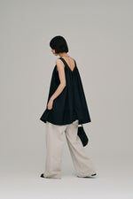 画像をギャラリービューアに読み込む, lace trim gather tunic
