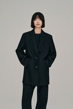 画像をギャラリービューアに読み込む, tweed tailored jacket
