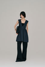 画像をギャラリービューアに読み込む, deep Vneck gather top
