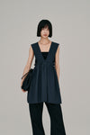 deep Vneck gather top