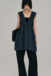 deep Vneck gather top