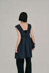 deep Vneck gather top