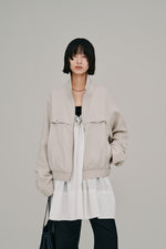 画像をギャラリービューアに読み込む, stand collar blouson
