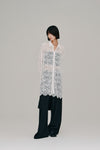 scalloped lace shirt