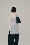scalloped lace shirt