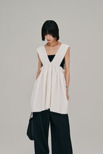画像をギャラリービューアに読み込む, deep Vneck gather top
