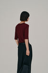 overlock neck tee