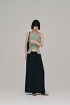 flower jacquard skirt