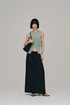flower jacquard skirt