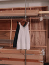 lace trim gather tunic