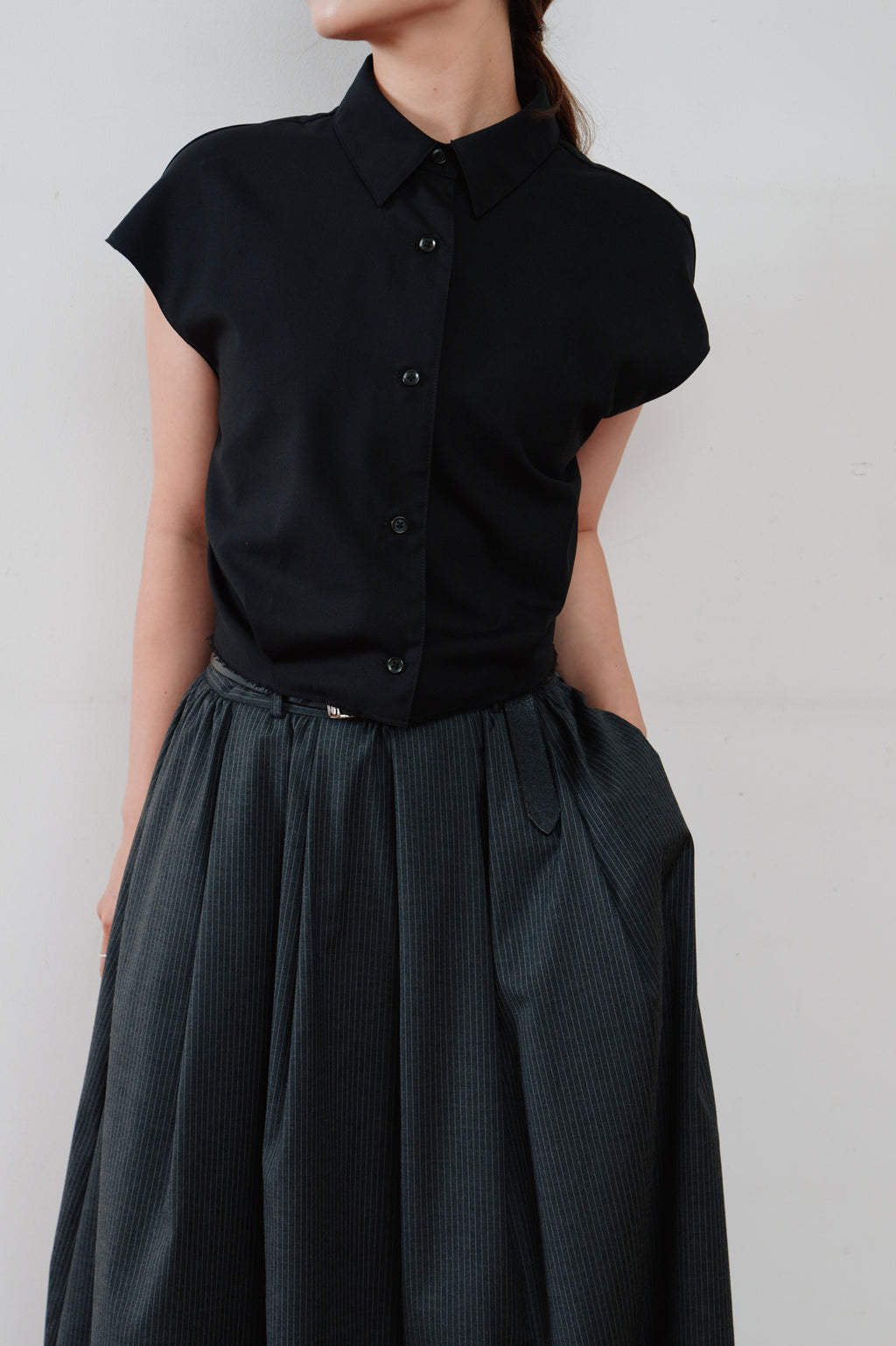 cut off cropped shirt