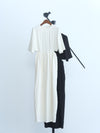 waist side slit cocoon dress