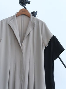 wide tuck jumpsuit