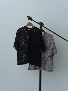 rascel lace half sleeve top