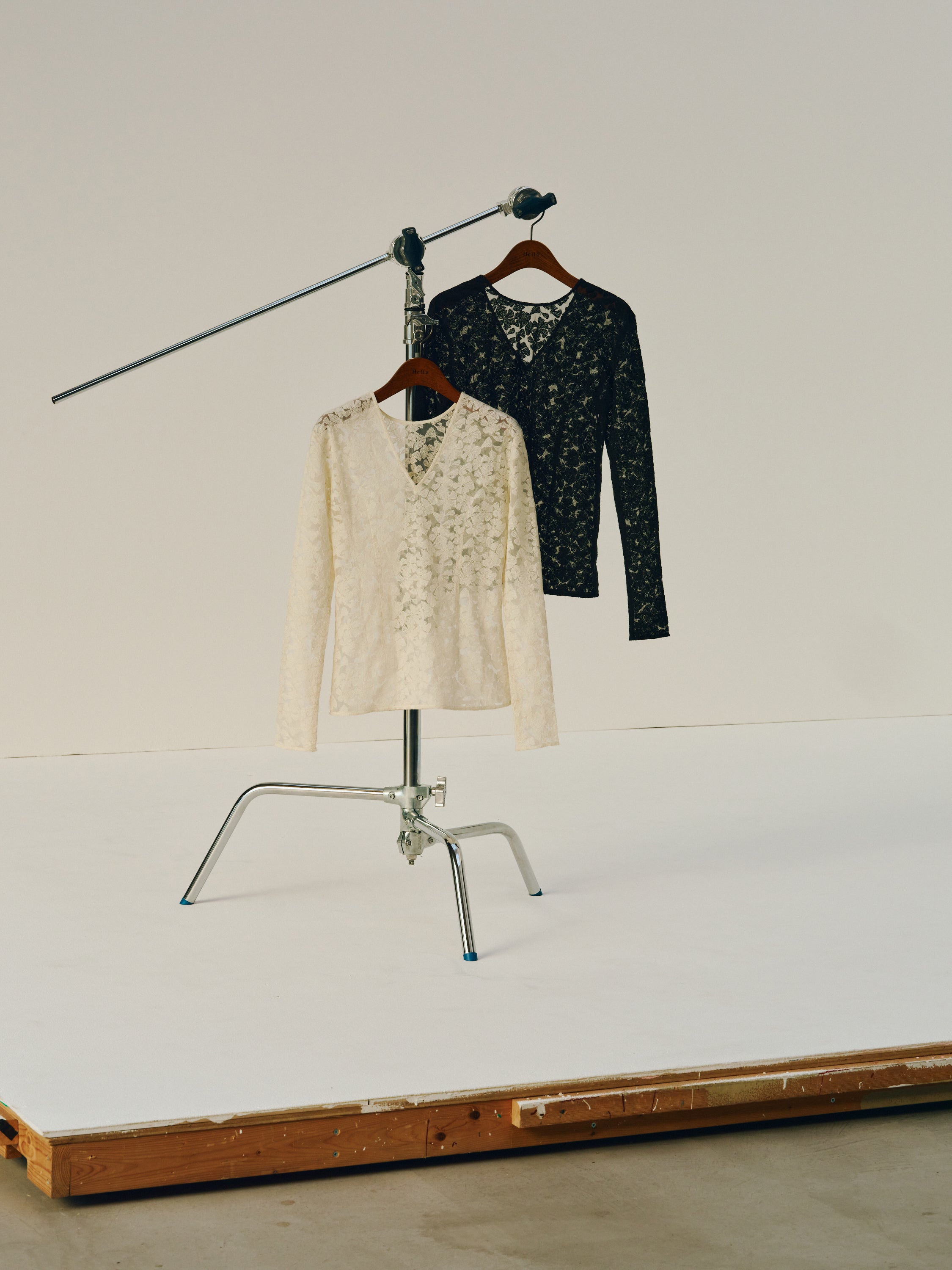 tulle embroidery tops