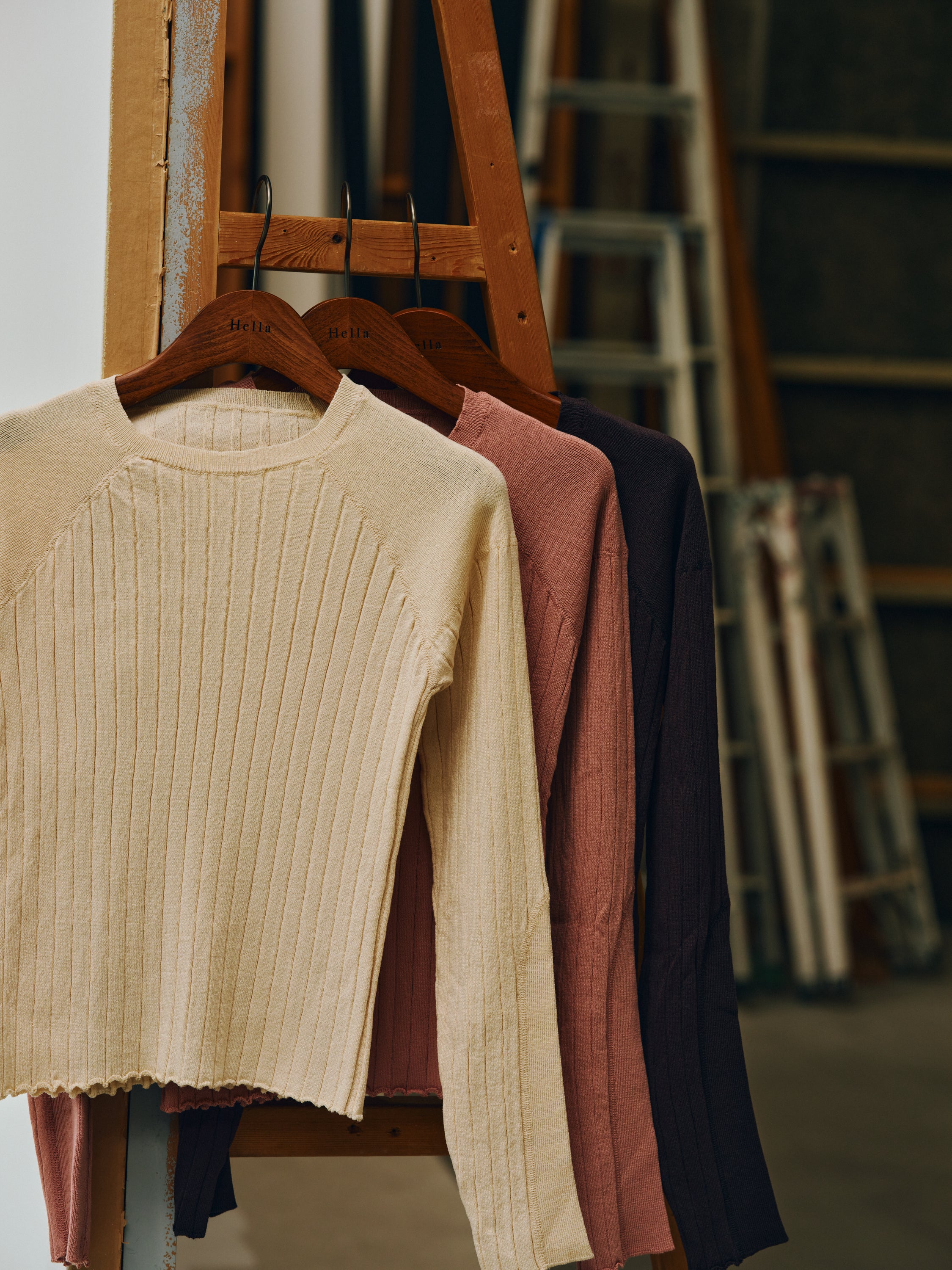 raglan sleeve knit tops
