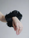 cut jacquard scrunchie