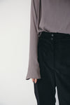 VELOUR TWILL KICK FLARE PT