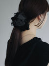 cut jacquard scrunchie