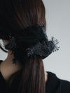 cut jacquard scrunchie
