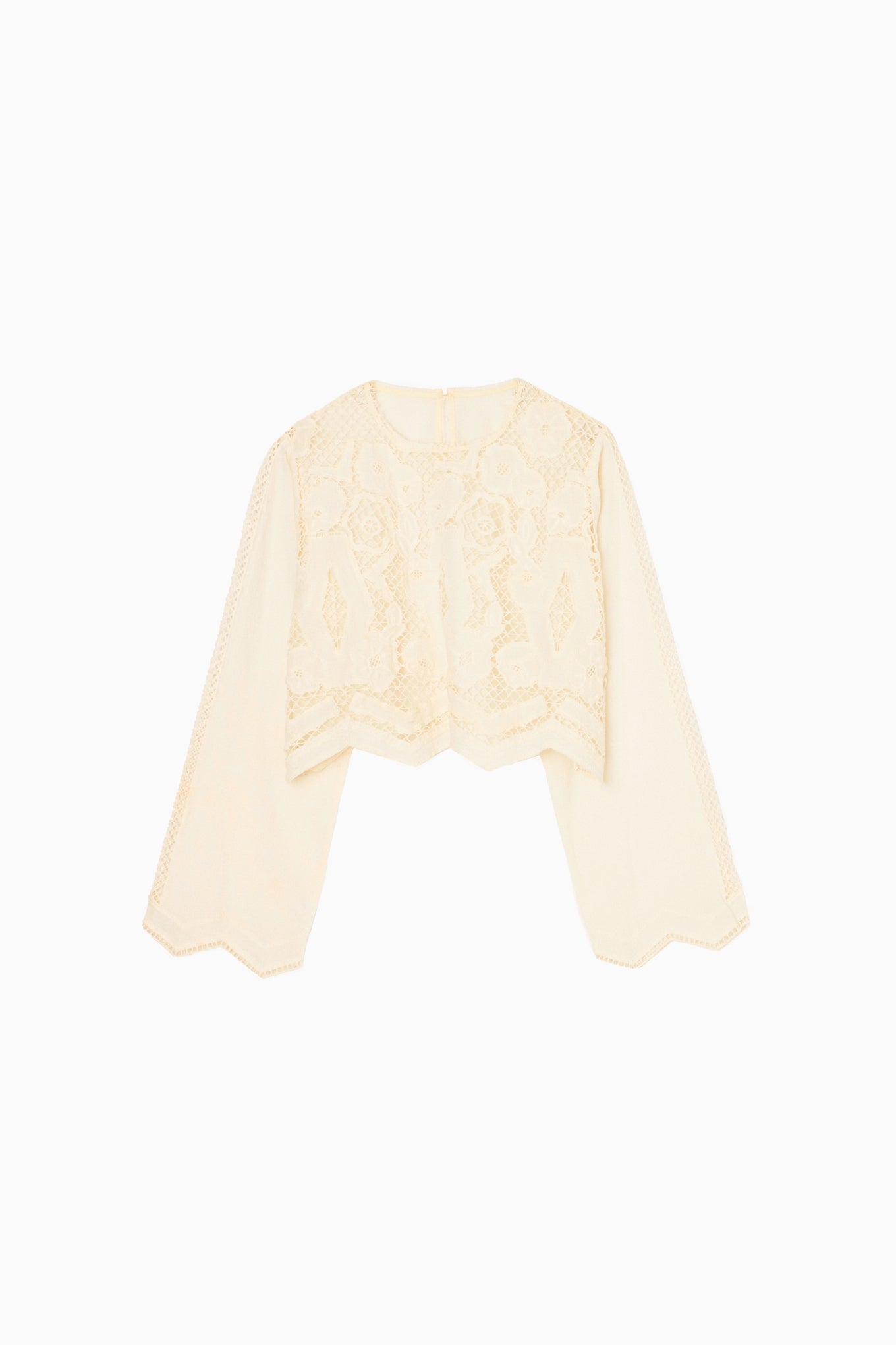 EMBROIDERY LACE BLOUSE