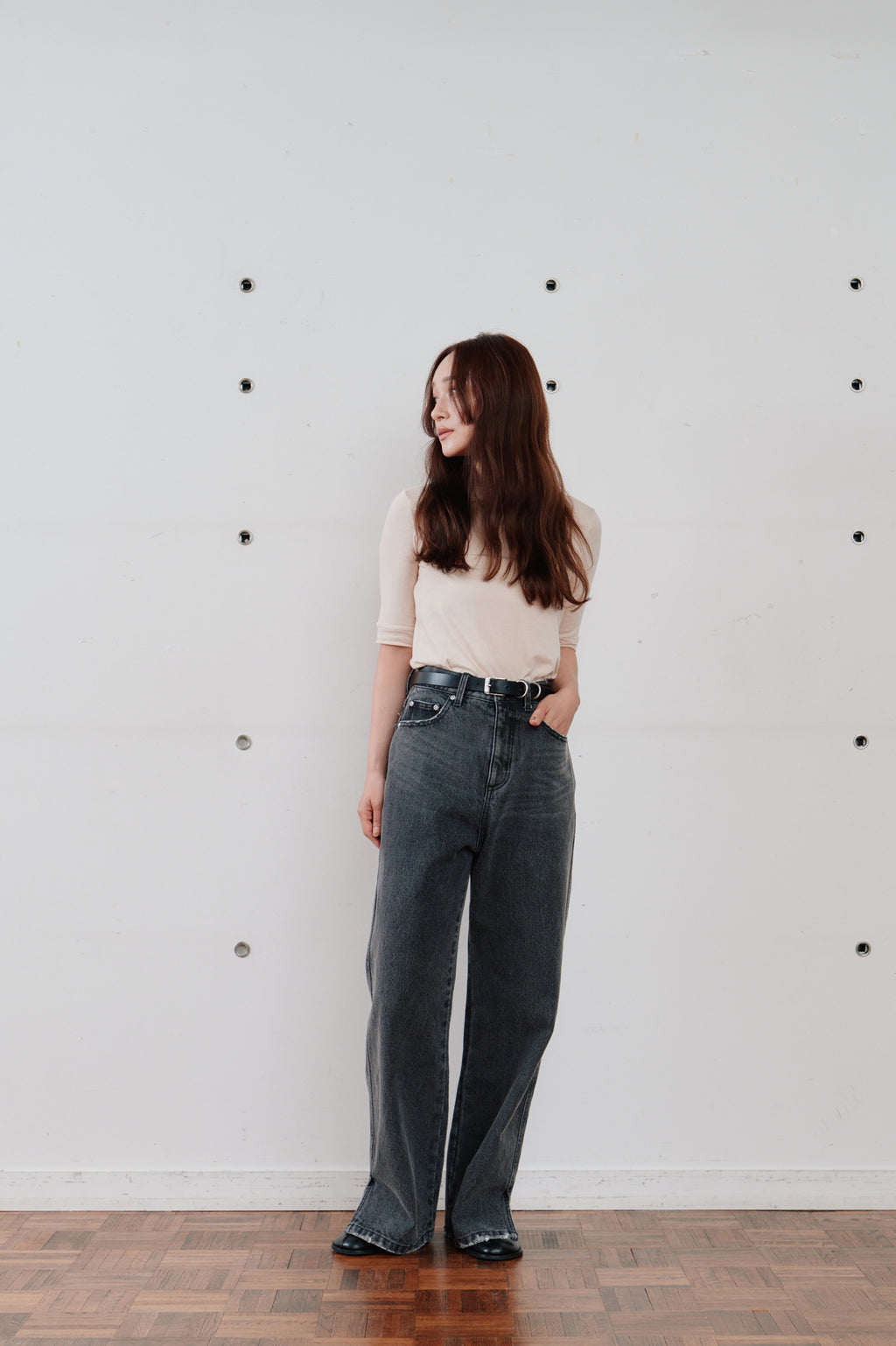 side hem slit denim