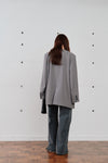 double button no collar jacket