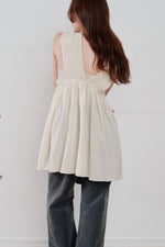 画像をギャラリービューアに読み込む, cotton crepe gather top
