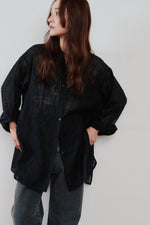 画像をギャラリービューアに読み込む, cut jacquard long shirt
