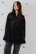 画像をギャラリービューアに読み込む, cut jacquard long shirt
