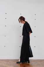 画像をギャラリービューアに読み込む, sheer pencil skirt
