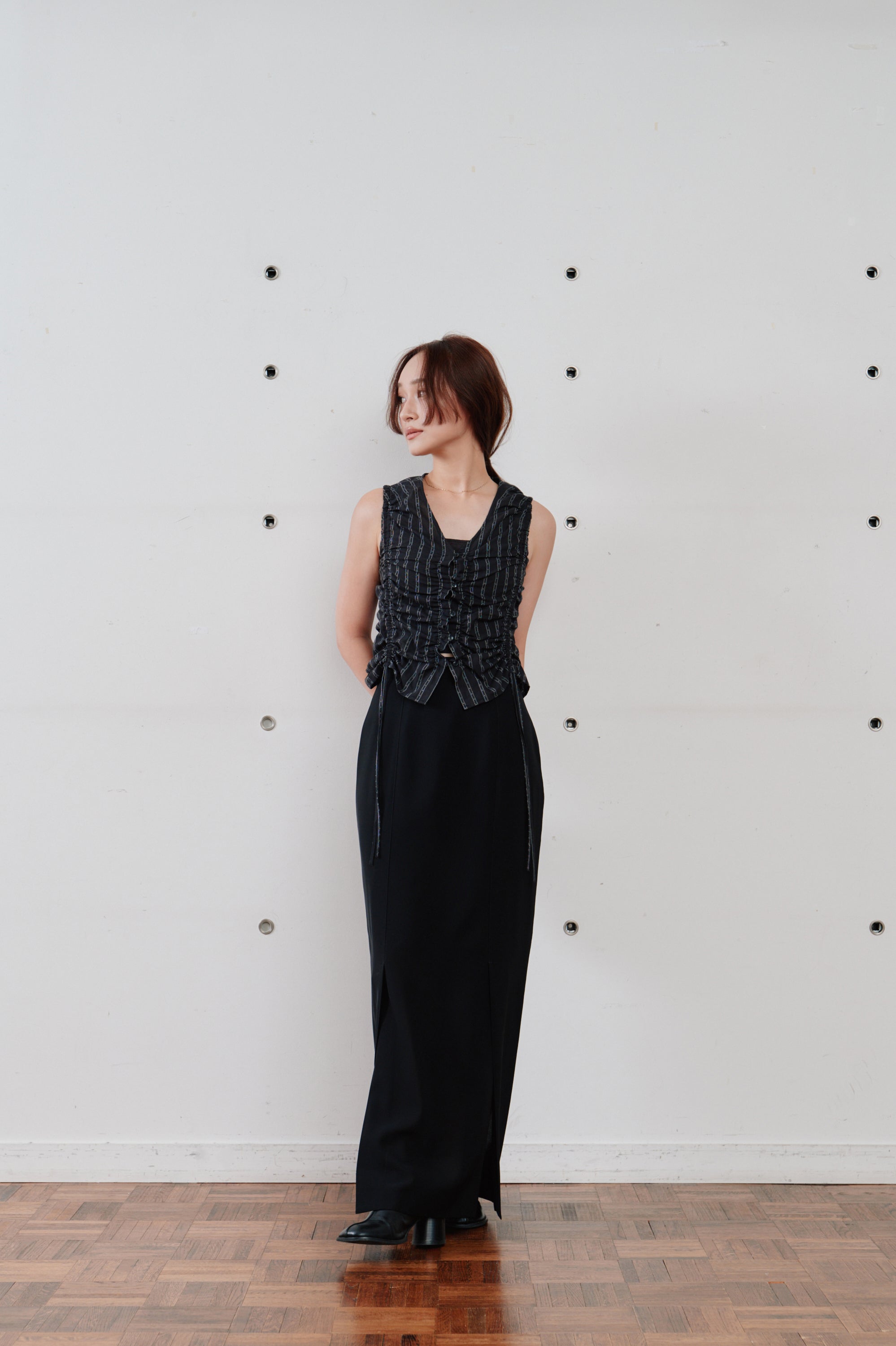 gather stripe top