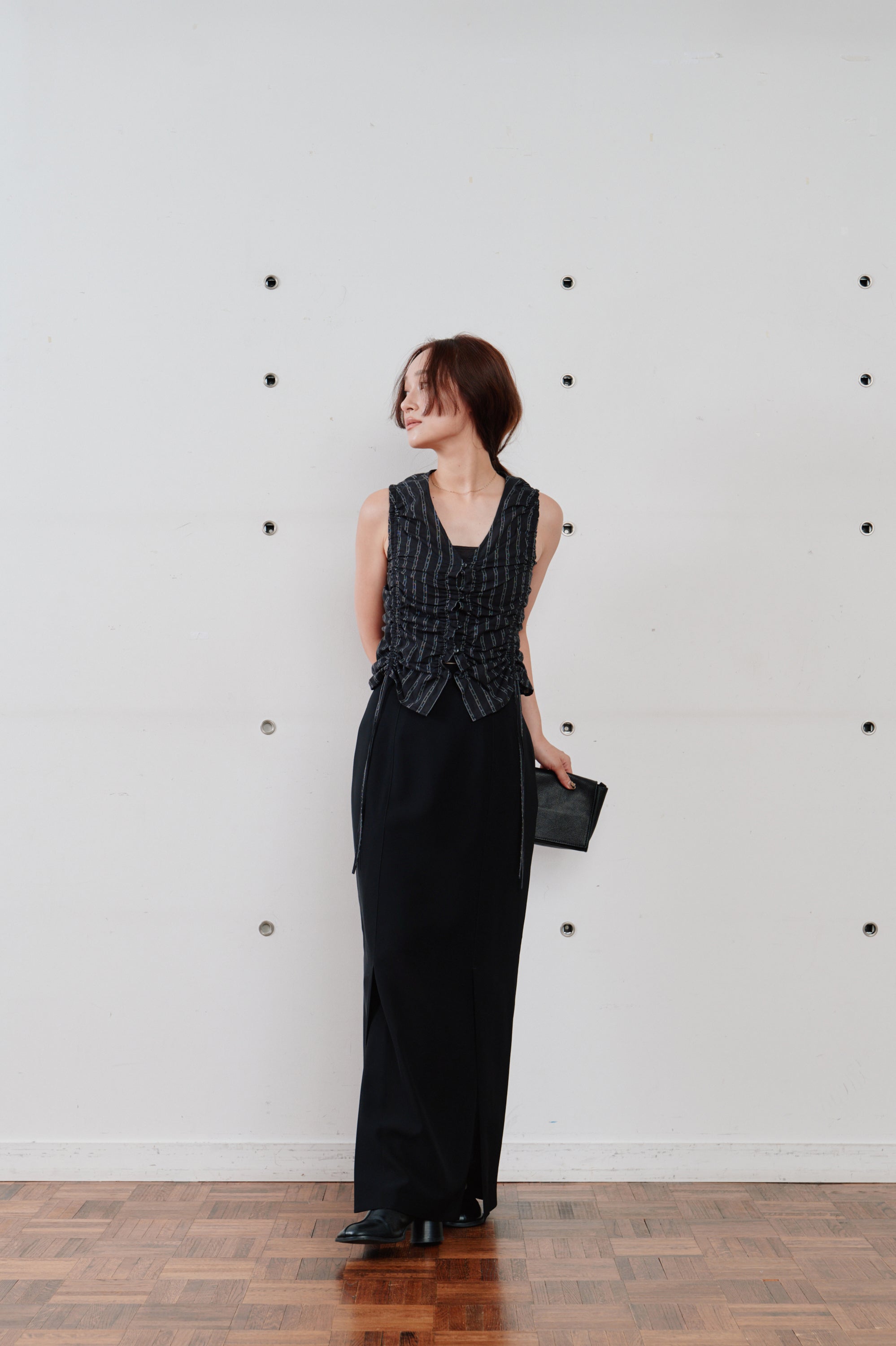 gather stripe top