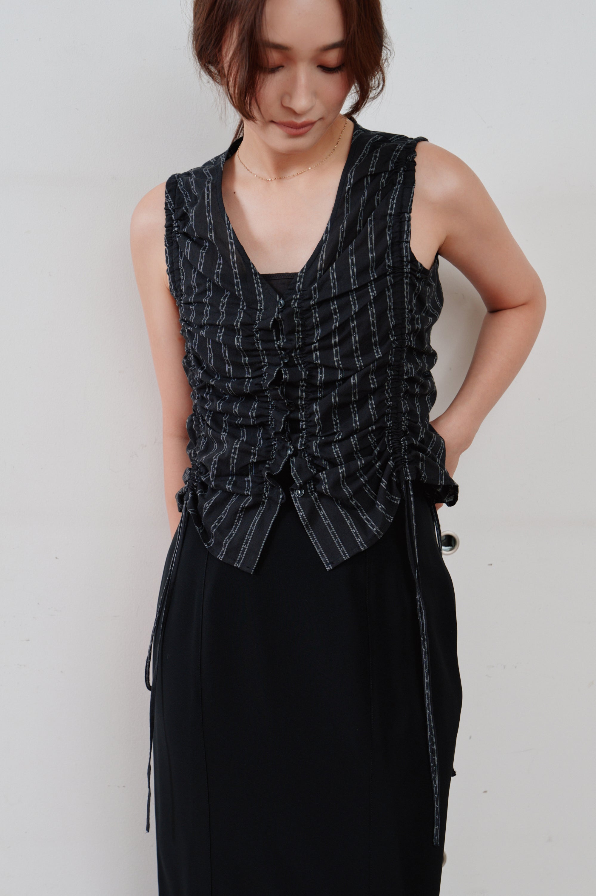 gather stripe top
