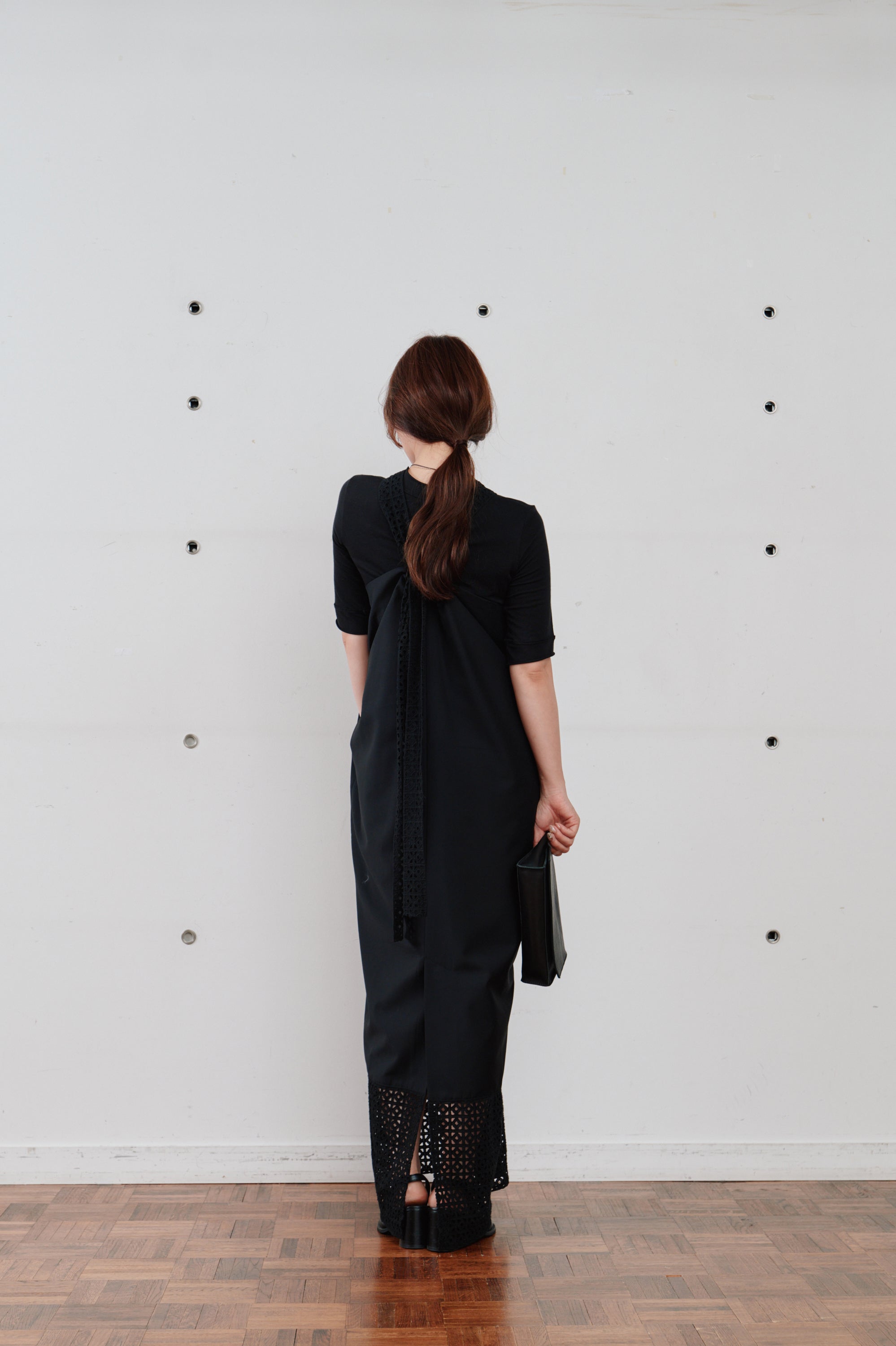 lace tie over dress