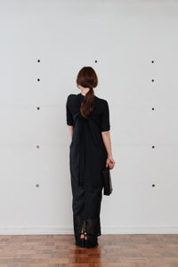 lace tie over dress