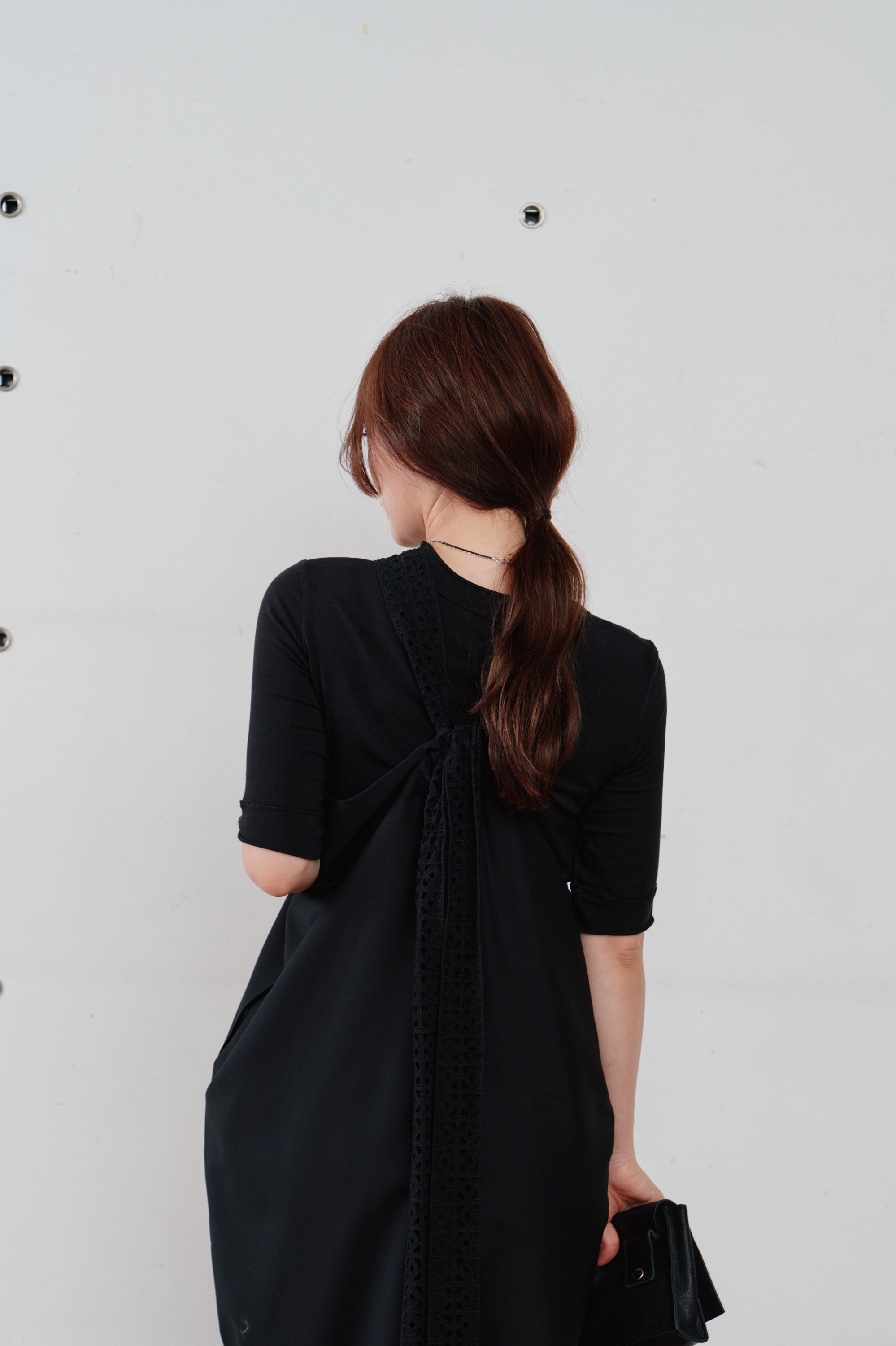 lace tie over dress