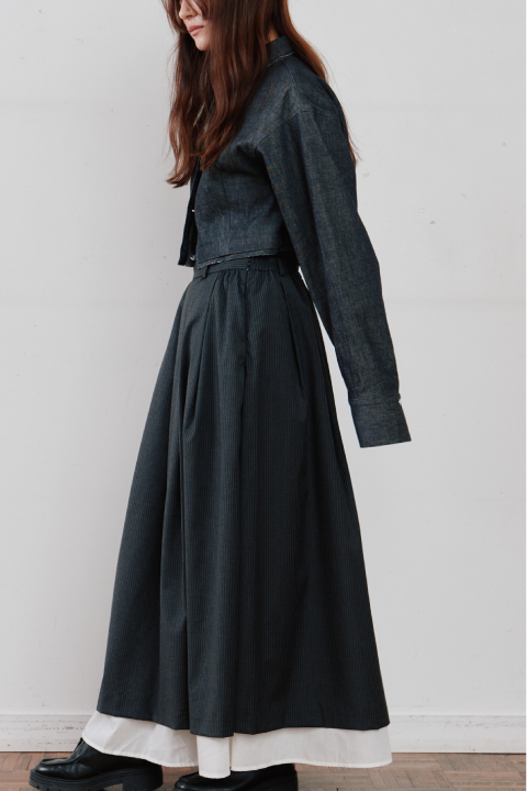 snow denim blouson
