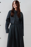 snow denim blouson