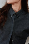 snow denim blouson