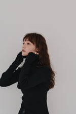 画像をギャラリービューアに読み込む, zip up rib knit
