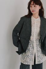 画像をギャラリービューアに読み込む, tulle embroidery shirt
